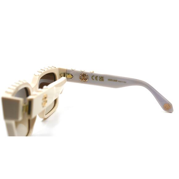 ROBERTO CAVALLI SRC040S IVORY BROWN AUTHENTIC SUNGLASSES - Picture 11 of 16